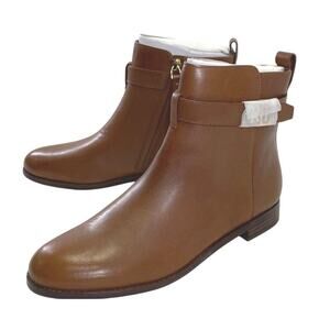 Lauren Ralph Lauren Saddle Brown Leather Ankle Boots – Size 8.5